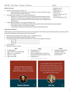 APUSH | Ms. Wiley | Periods 1