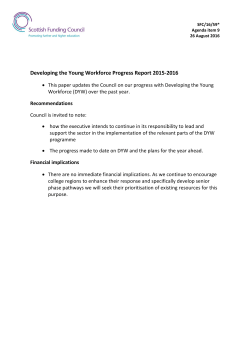 Developing the Young Workforce Progress Report 2015-2016