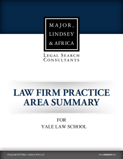 law firm practice area summary