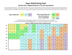 Super Shield Sizing Chart