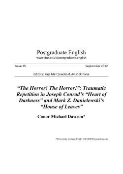 Postgraduate English - Durham University Community