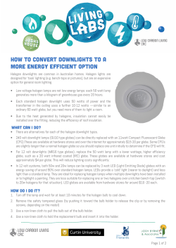 how to convert downlights to a more energy efficient option