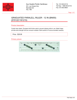 GRADUATED PARALELL RULER - 12 IN (BNI55) (5701221161215)