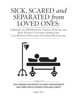 Sick, Scared and Separated From Loved Ones (Complete Report)