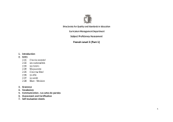 French Level 2 (Part 1)