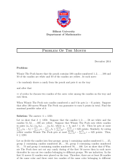 Problem Of The Month