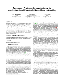 Consumer / Producer communication with