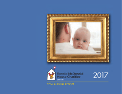 our 2016 Annual Report Calendar