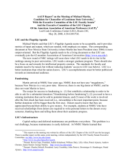 AAUP Report on the Meeting of Michael Martin, Candidate for