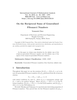 On the Reciprocal Sums of Generalized Fibonacci