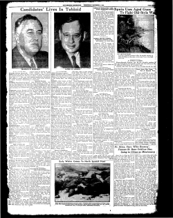 Candidates` In Tabloid - NYS Historic Newspapers