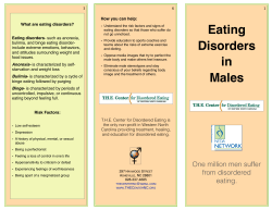 Eating Disorders in Males - THE Center for Disordered Eating