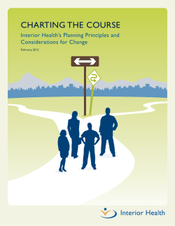 charting the course - Interior Health Authority