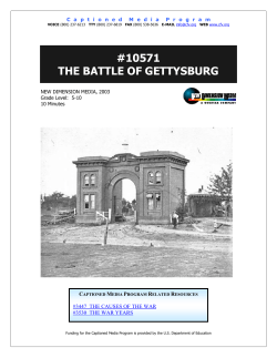 10571 the battle of gettysburg - The Described and Captioned