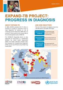 EXPAND-TB project - World Health Organization