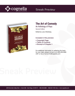 The Art of Comedy - Cognella Titles Store