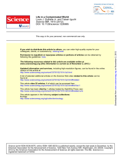 Guilette 2012 Contaminated World