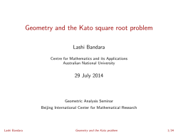 Geometry and the Kato square root problem