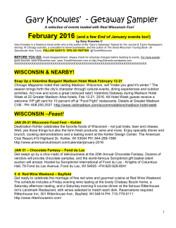 Gary Knowles` - Getaway Sampler