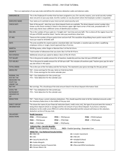 payroll office &ndash; pay stub tutorial