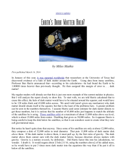 Earth`s Dark Matter Halo?