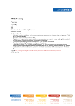 CBA Staff Leasing Preamble