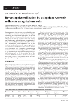 Reversing desertification by using dam reservoir sediments as