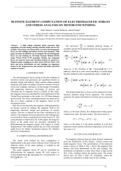3d finite element computation of electromagnetic forces and stress