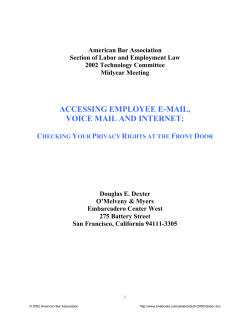 accessing employee e-mail, voice mail and internet