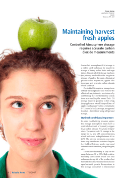 Maintaining harvest fresh apples