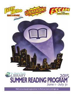 June 1 - July 31 - St. Charles Parish Library