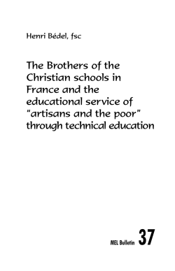 The Brothers of the Christian schools in France and