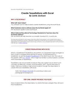 Create Tessellations with Excel