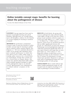 Online testable concept maps: benefits for learning about the