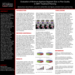 Evaluation of Minimum Aperture Segment Size vs Plan Quality in