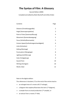 click here - The Syntax of Film
