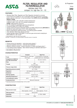 filter, regulator and filter/regulator 342