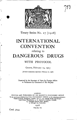 international convention dangerous drugs