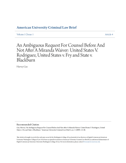 An Ambiguous Request For Counsel Before And Not After A