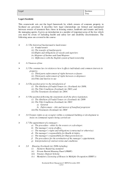 Legal Section - Institute of Residential Property Management