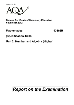 Number and Algebra (Higher)
