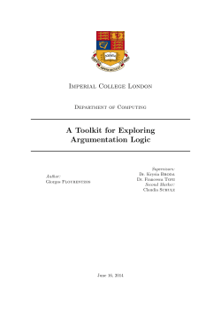 A Toolkit for Exploring Argumentation Logic