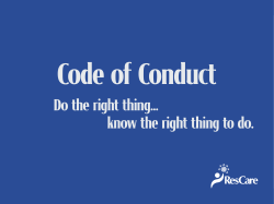 Code of Conduct