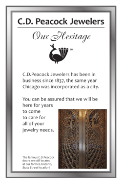 Our Heritage - C.D. Peacock