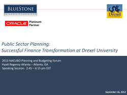Public Sector Planning: Successful Finance Transformation