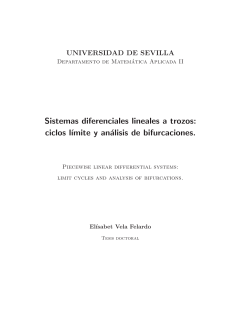 Sistemas diferenciales lineales a trozos: ciclos l&acute;ımite y