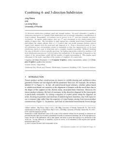 Combining 4-and 3-direction Subdivision