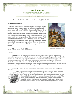 The Hobbit &ndash; Concept and Vocabulary Analysis
