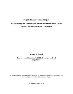 Burj Khalifa as a Technical Object