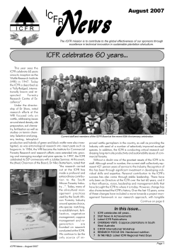 ICFR celebrates 60 years